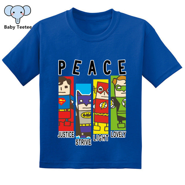 T Shirt Peace Super Hero