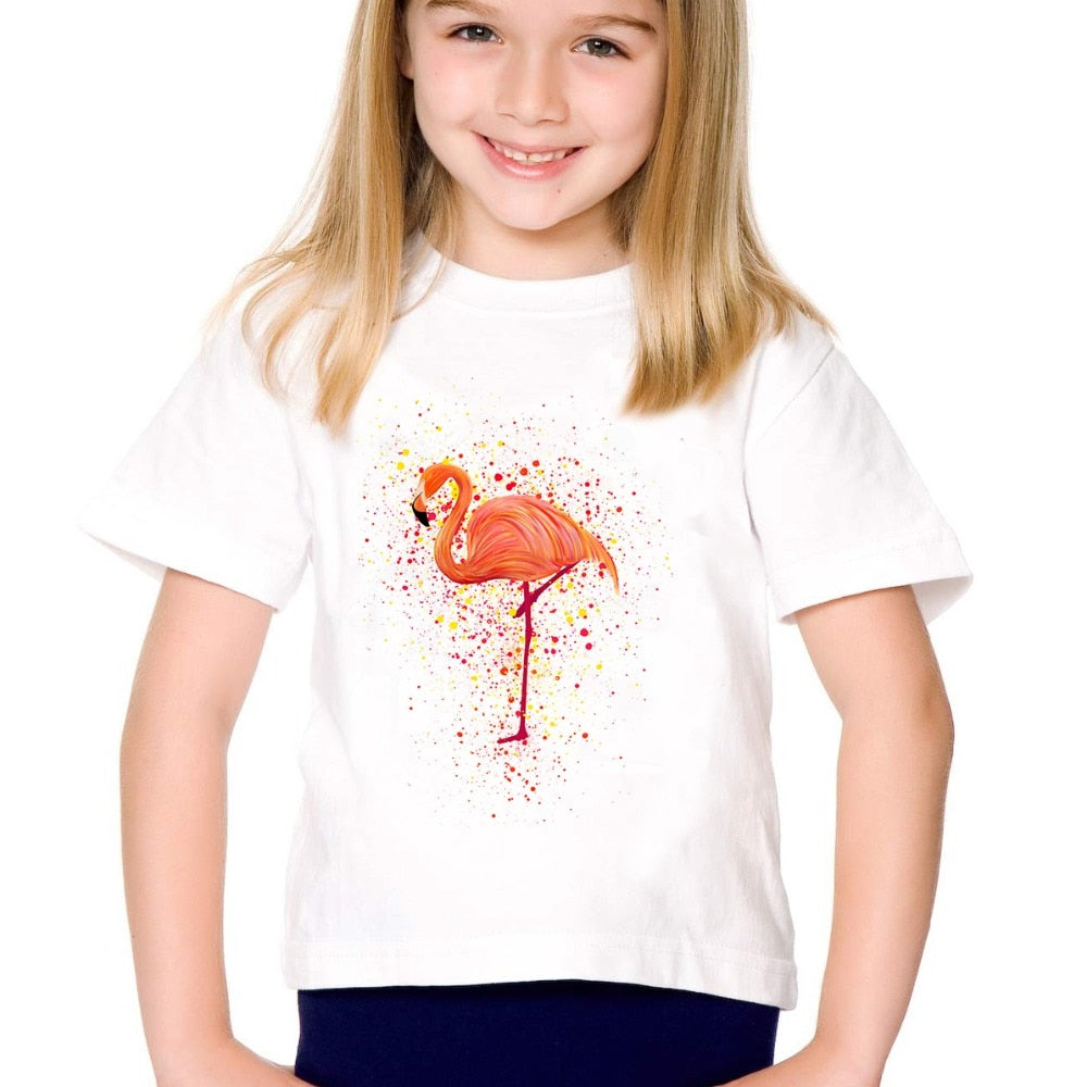 Girls's Flamingo CatT-shirt