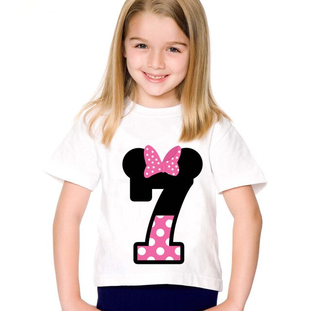 Birthday letter  T shirt for girl